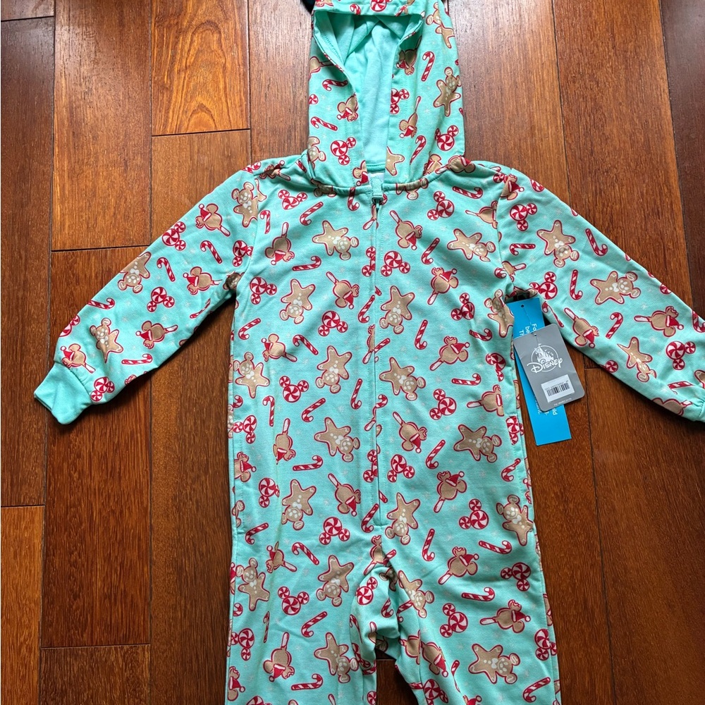 Disney Onesie Pajamas For Kids - Mickey Holiday Treats - Picture 4 of 6